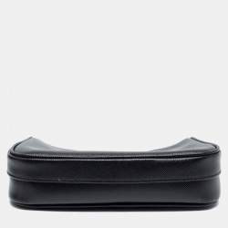 Pre Owned Prada Black Saffiano Lux Leather Mini Shoulder Bag
