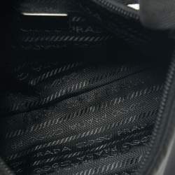 Pre Owned Prada Black Tessuto Nylon Re-Edition 2000 Baguette Bag