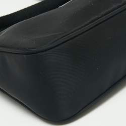 Pre Owned Prada Black Tessuto Nylon Re-Edition 2000 Baguette Bag
