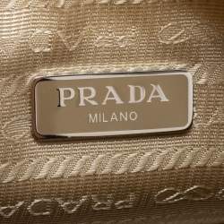 Pre Owned Prada Beige Nylon Mini Re-Edition 2000 Shoulder Bag