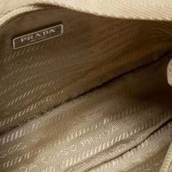 Pre Owned Prada Beige Nylon Mini Re-Edition 2000 Shoulder Bag