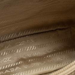 Pre Owned Prada Beige Nylon Mini Re-Edition 2000 Shoulder Bag