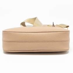 Pre Owned Prada Beige Saffiano Lux Re-Edition 2005 Shoulder Bag