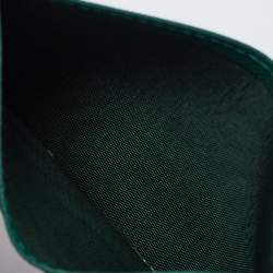 Pre Owned Prada Green Saffiano Metal Leather Card Holder