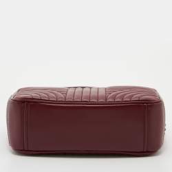 Prada Red Diagramme Leather Camera Shoulder Bag