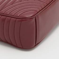 Prada Red Diagramme Leather Camera Shoulder Bag