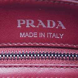 Prada Red Diagramme Leather Camera Shoulder Bag