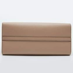 مملوكة مسبقًا Prada Beige Saffiano Leather Small Monochrome Tote
