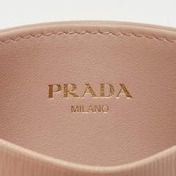 Prada Beige Vitello Move Leather Card Holder