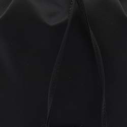 Prada Black Re-Nylon and Saffiano Leather Bucket Wristlet