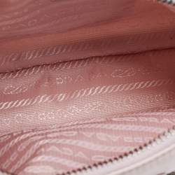 مم لوكة مسبقًا Prada Pink Nylon and Saffiano Leather Re-Edition 2005 Shoulder Bag