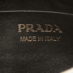 Prada White Leather Arqué Shoulder Bag