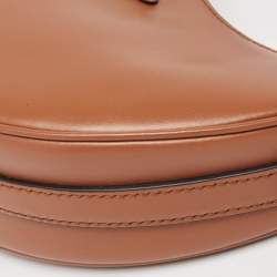 Pre Owned Prada Brown Leather Arque Hobo