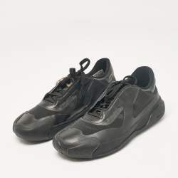 Pre Owned Prada x Adidas Black Nylon Luna Rossa Sneakers Size 36 2/3