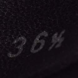 Prada Black Leather Padded Flat Slides Size 36.5