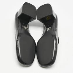 Pre Owned Prada Black Patent Leather Mary Jane Pumps Size 37