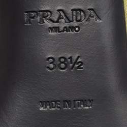 Prada Pink/Green Satin Runway Colorblock Pointed Toe Pumps Size 38.5