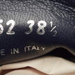 Pre Owned Prada Navy Blue Velvet Crystal Embellished Slip On Sneakers Size 38.5