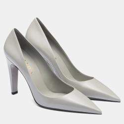 Pre Owned حذاء كعب عالي برادا جلد مُغَطى مقاس 36