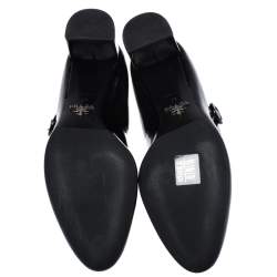 Pre Owned Prada Black Patent Leather Mary Jane Pumps Size 35