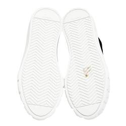 Pre Owned Prada Black Canvas Cassetta High Top Sneakers Size 38