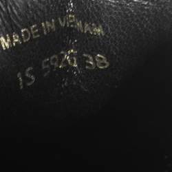 Pre Owned Prada Black/White Leather Slip On Sneakers Size 38