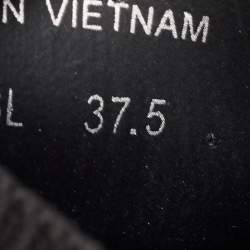 مملوكة مسبقًا Prada Black Knit Fabric Slip On Sneakers Size 37.5