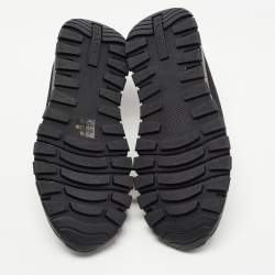 مملوكة مسبقًا Prada Black Knit Fabric Slip On Sneakers Size 37.5