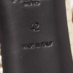 مملوكة مسبقًا Prada Gold Quilted Leather Bow Ballet Flats Size 42