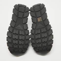 Pre Owned Prada Black Nylon Prax Low Top Sneakers  Size 40