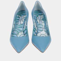 Pre Owned Prada Leather Pointed Toe Pumps 40