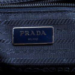 Prada Navy Blue Nylon Weekender Bag