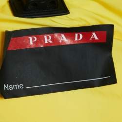 Prada Sports Yellow Technical Synthetic Puffer Down Jacket M