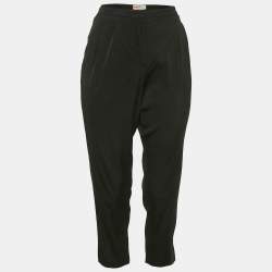 Prada Sport Black Sateen Capri Pants L