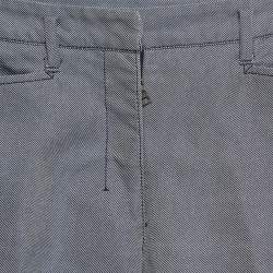 Prada Blue/White Synthetic Drill Trousers M