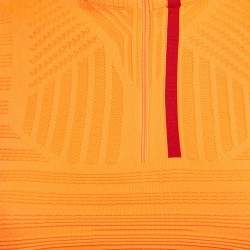 Pre Owned Prada Sport Orange Textured Technical Jersey Crop Top S