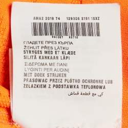 Pre Owned Prada Sport Orange Textured Technical Jersey Crop Top S