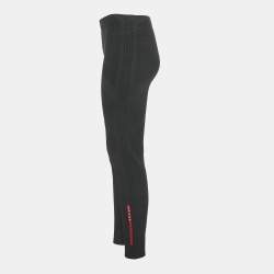 Pre Owned Prada Sports Black Logo Embroidered Technical Jersey leggings S
