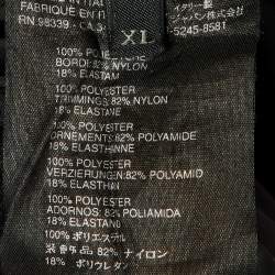 Pre Owned Prada Sport Black Fleece Track Pants XL