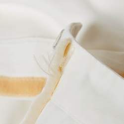 Pre Owned Prada Sport White Cotton Trousers M