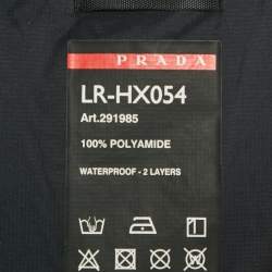 Pre Owned جاكيت برادا سبورت داون نايلون وردي صغير XS