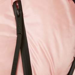 Pre Owned جاكيت برادا سبورت داون نايلون وردي صغير XS