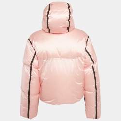 Pre Owned جاكيت برادا سبورت داون نايلون وردي صغير XS