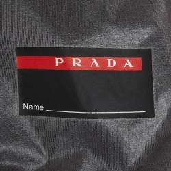 Pre Owned Prada Sport Black Logo Patch Nylon Shirt L