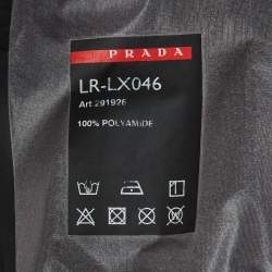 Pre Owned Prada Sport Black Logo Patch Nylon Shirt L