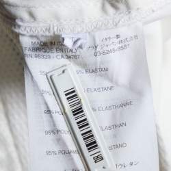 Pre Owned Prada Sport Off-White Nylon Pencil Skirt M