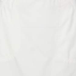 Pre Owned Prada Sport Off-White Nylon Pencil Skirt M