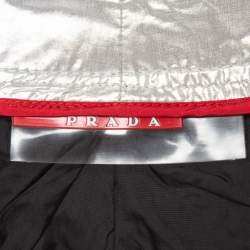 Prada Sport Silver Nylon Belted Ski Pants M