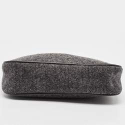 Pre Owned Prada Sport Grey Wool Shoulder Bag