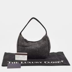Pre Owned Prada Sport Grey Wool Shoulder Bag